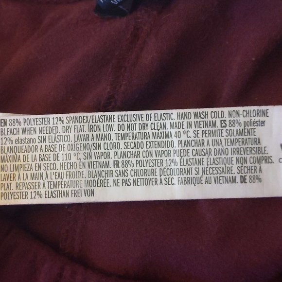 Forever 21 Maroon Flared Leggings/Harem Pants - Picture 6 of 6